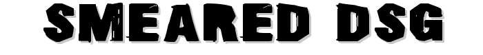 Smeared DSG font
